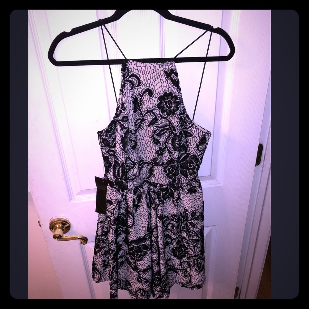 Square Neck Ruffle Dress US 6